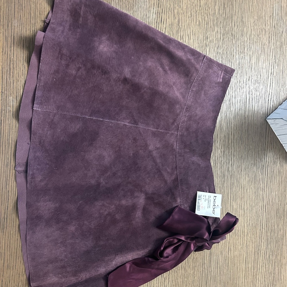 Bebe Purple Mini Skirt